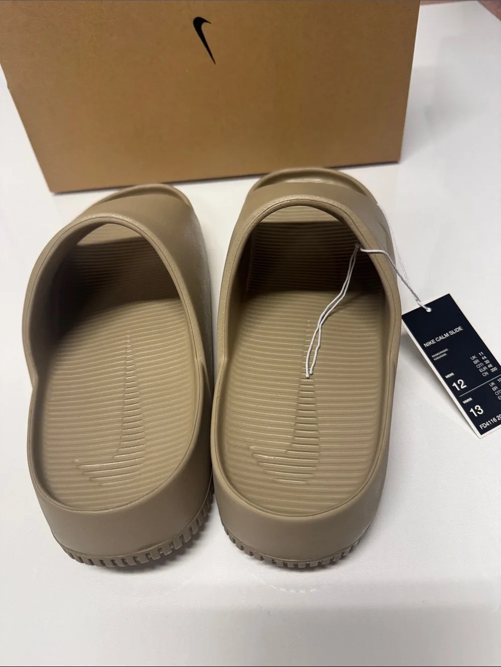 Nike Slides Mens 12 Tan Calm